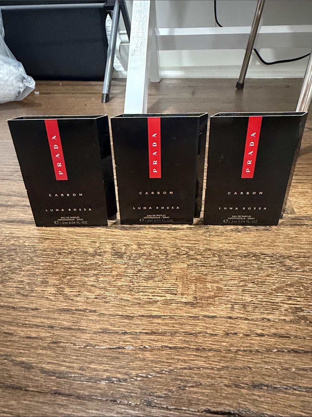 Bundle of 3 Prada Carbon Luna Rosa samples